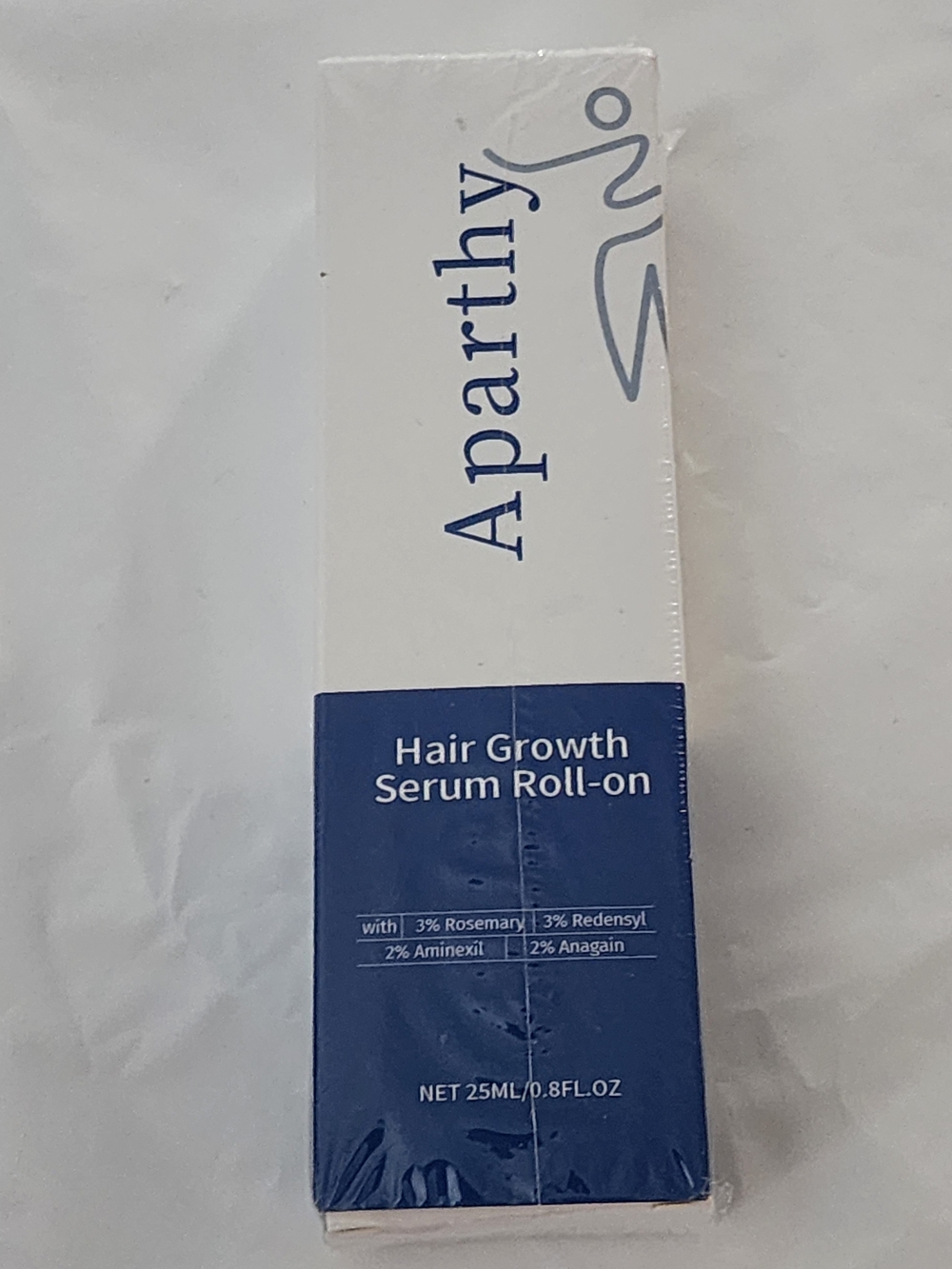 Aparthy Hair Growth Serum Roll-On - White & Navy Blue